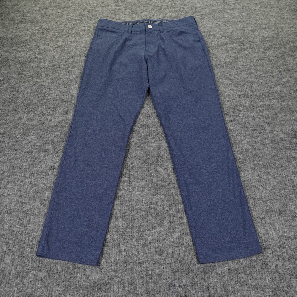 Bonobos Golf Pants Mens 33x30 Blue‎ Heather Slim Fit Performance Stretch Casual